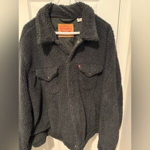Levi's Charcoal Sherpa Jacket